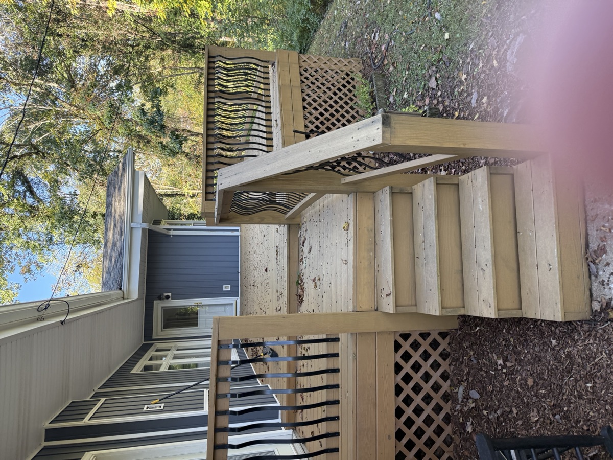 Deck staining project by Rock's Painting in the Tri-Cities