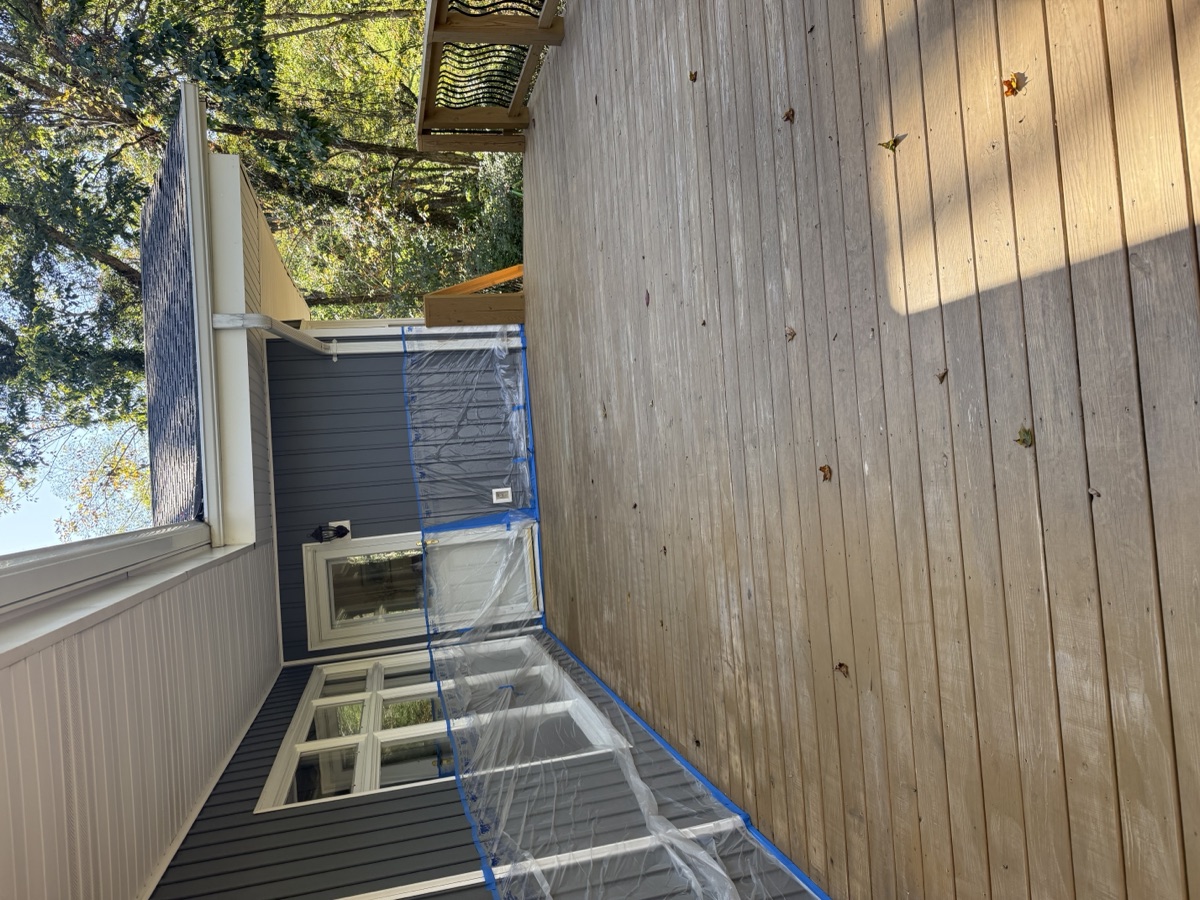 Deck staining project by Rock's Painting in the Tri-Cities