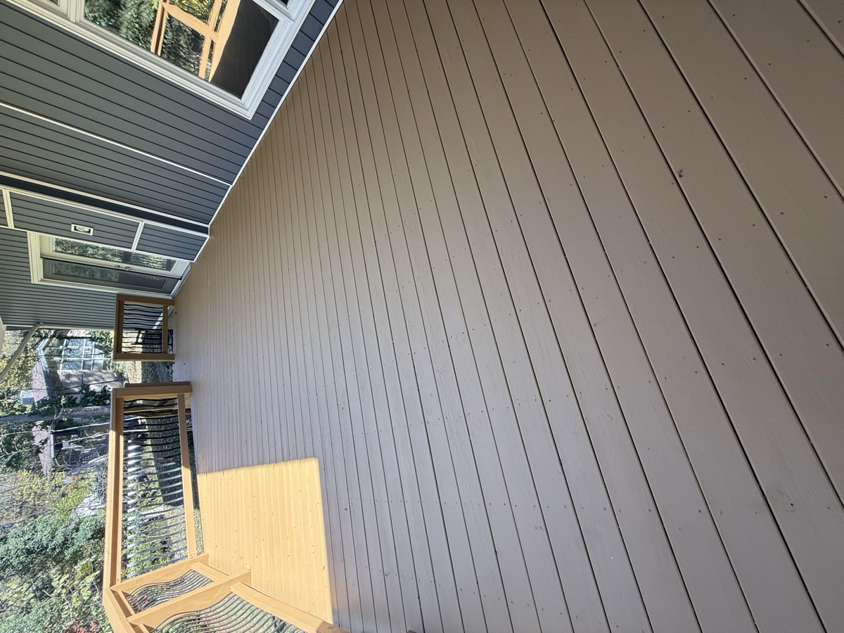 Deck staining project by Rock's Painting in the Tri-Cities