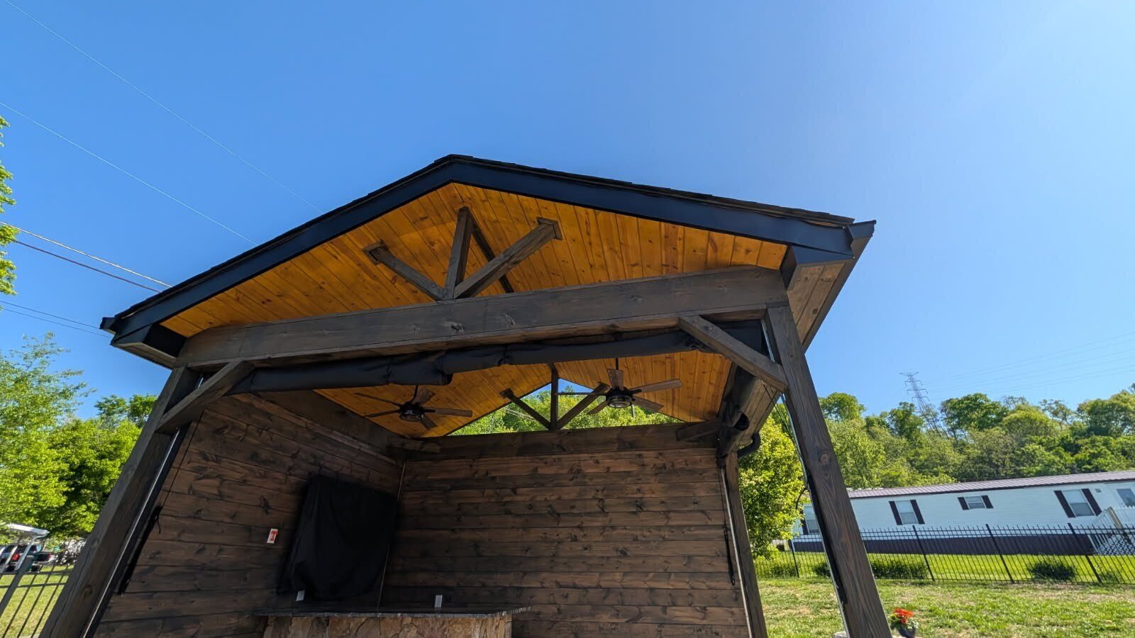 Gazebo Cabot Stain in the Tri-Cities by Rock's Painting (After)