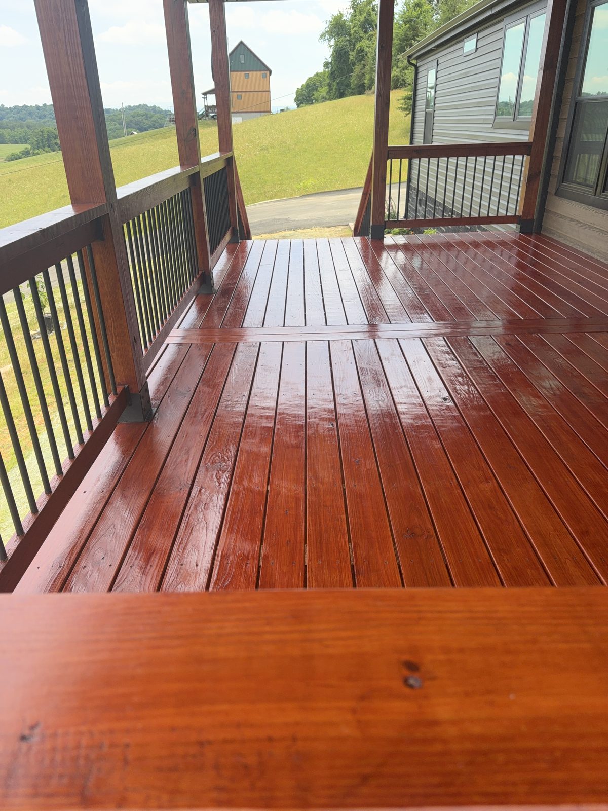 Proluxe Mahogany Deck Boards Sheen by Rock's Painting