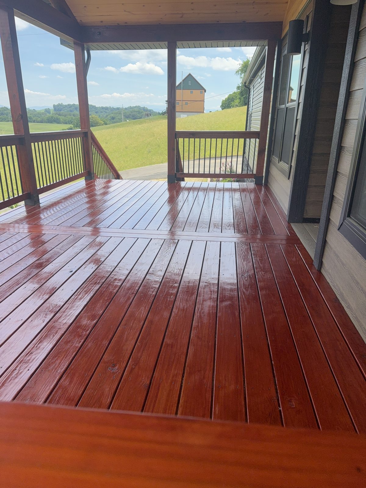 Proluxe Mahogany Deck Porch Wide in Piney Flats, TN by Rock's Painting