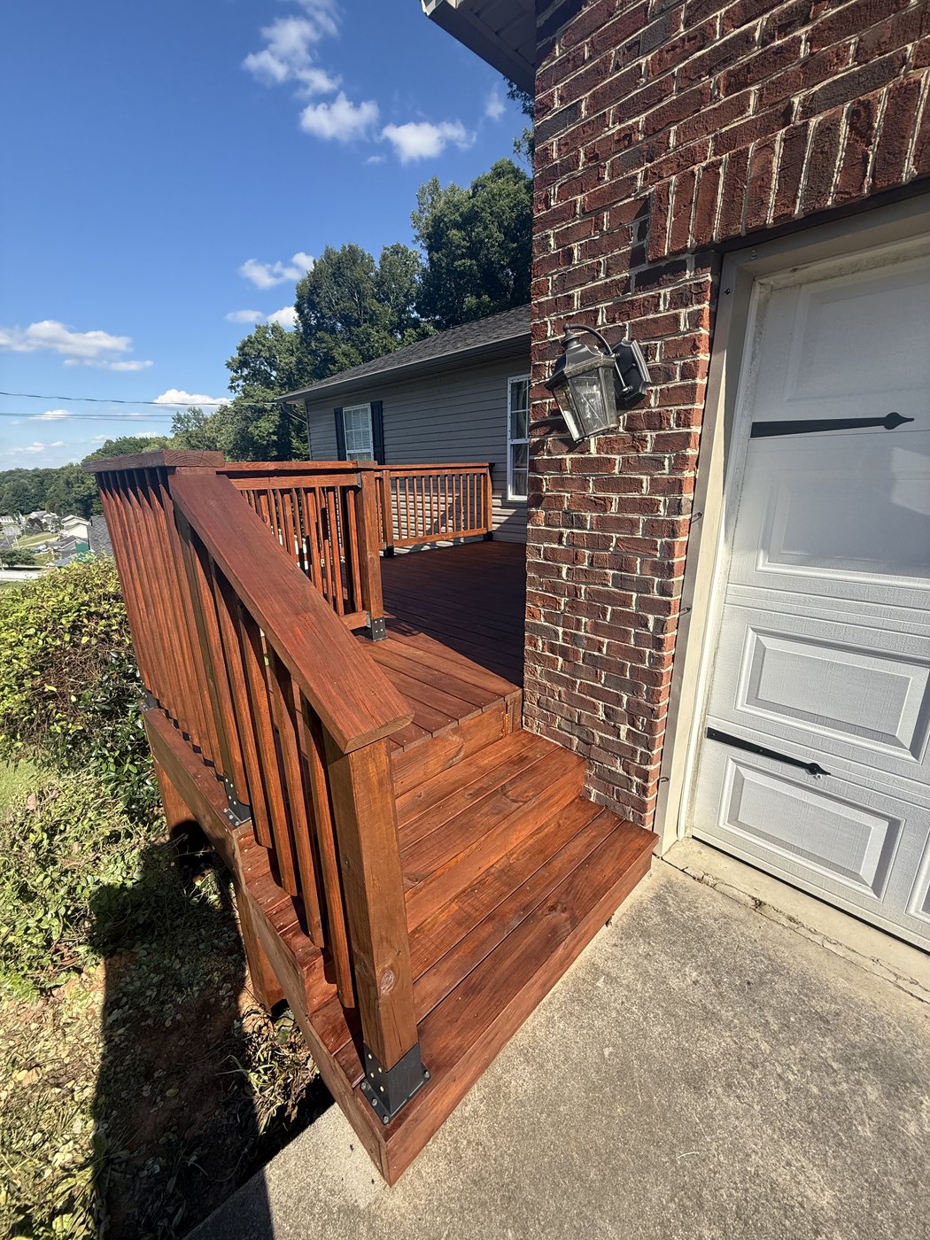 Superdeck Exotic Timber Oil Red Mahogany Deck by Rock's Painting (After)