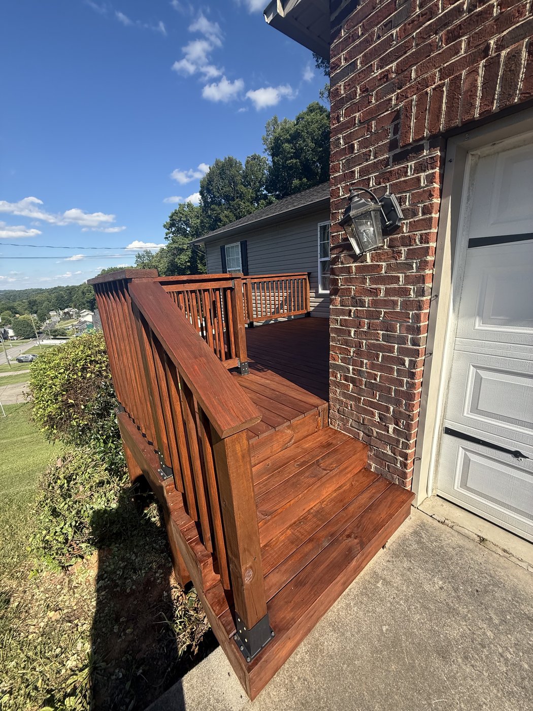 Superdeck Exotic Timber Oil Red Mahogany Deck by Rock's Painting (After)