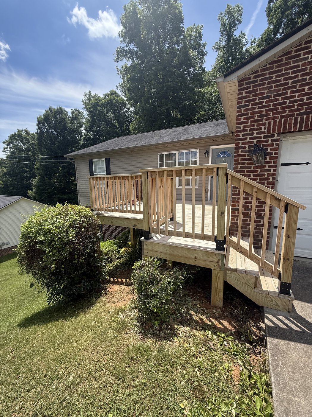 Superdeck Exotic Timber Oil Red Mahogany Deck by Rock's Painting (Before)