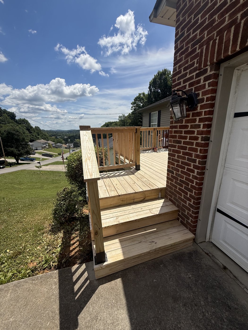 Superdeck Exotic Timber Oil Red Mahogany Deck by Rock's Painting (Before)